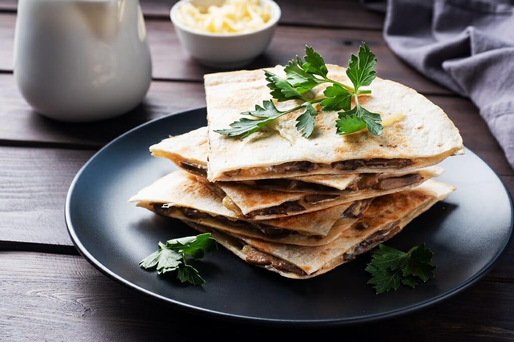 Mushroom Quesadilla